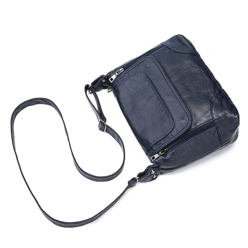 Women Shoulder Bag Designer Crossbody Bag Soft Washed Leather Messenger Bag Luxury Handbags Women Bags