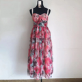 Floral Vintage Elegant Dress Strap Summer Midi Dress Clothing