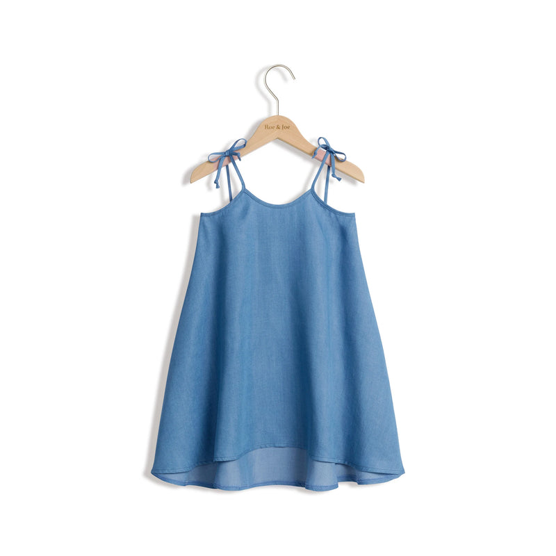 Girls Cotton And Linen Sling Dress Summer Sleeveless Breathable Casual Bandage Children's Suspender Dresses