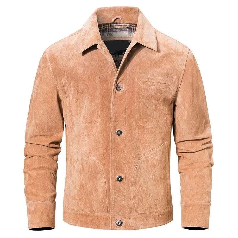 Men Genuine Leather Jacket Coat for Men