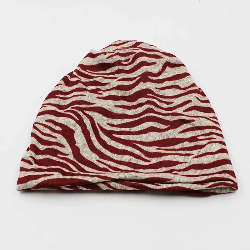 Casual Autumn Women Warm Hat Scarf Striped Female Caps Knitting Girl Beanie Skullies Girls