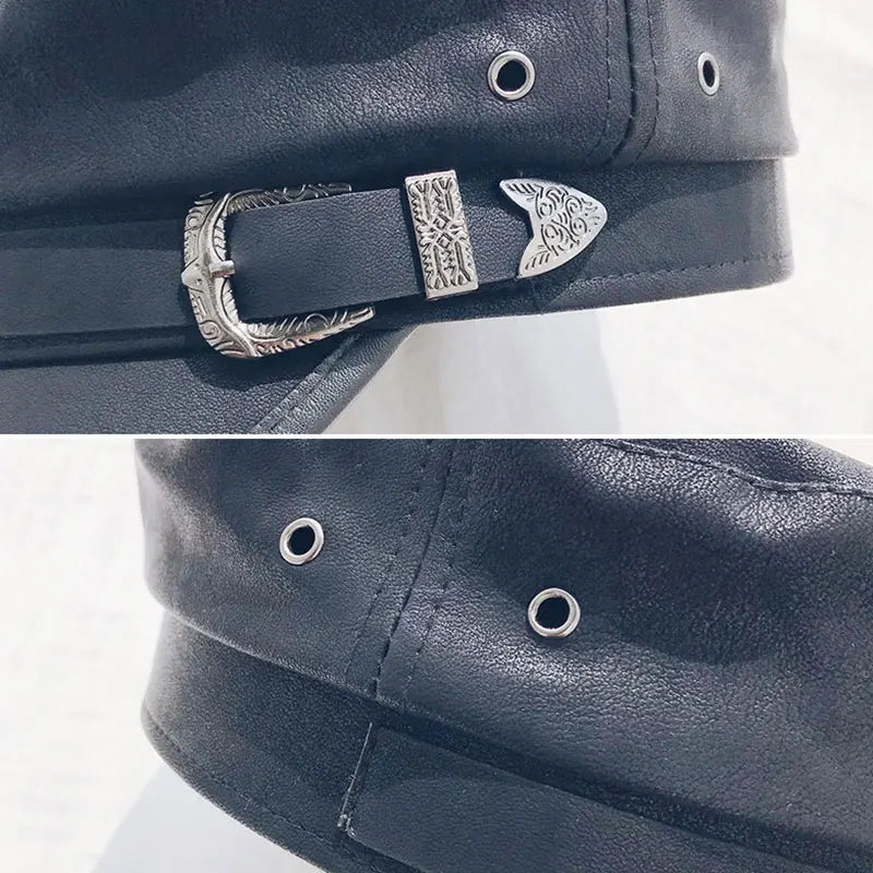 Women Cap beret Hats Visor Belt Caps for Women