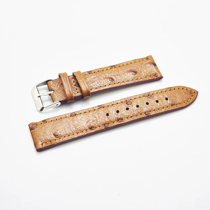 Genuine Leather Watchbands Pattern Band Strap Steel Pin buckle Wrist Belt Bracelet