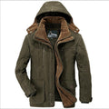 Winter Parkas men Warm Cotton-Padded Jacket men Fleece With Fur parkas