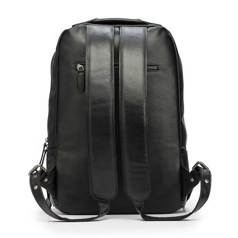 Genuine Leather Backpack Men Leather Genuine Shoulder Bag Backpack Men