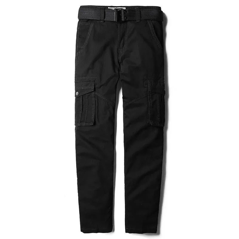 Casual Men Tactical Cargo Pants Cotton Baggy Overalls Trousers Military Pants