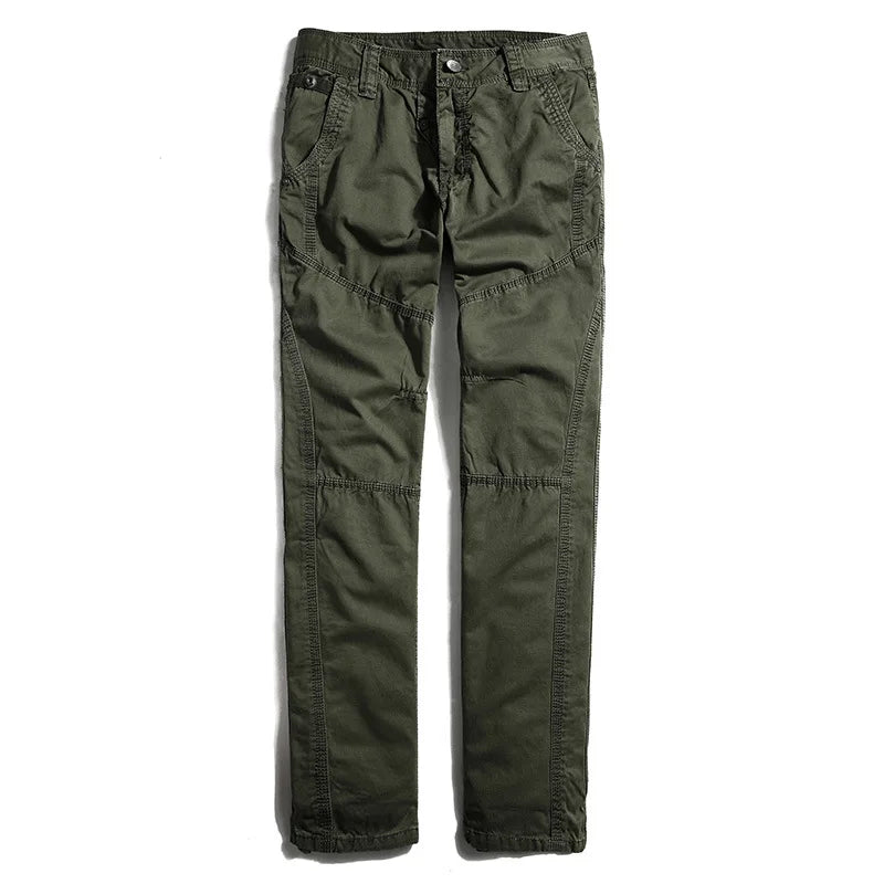 Men Casual Cotton Cargo Pants Overalls Trousers Workwear