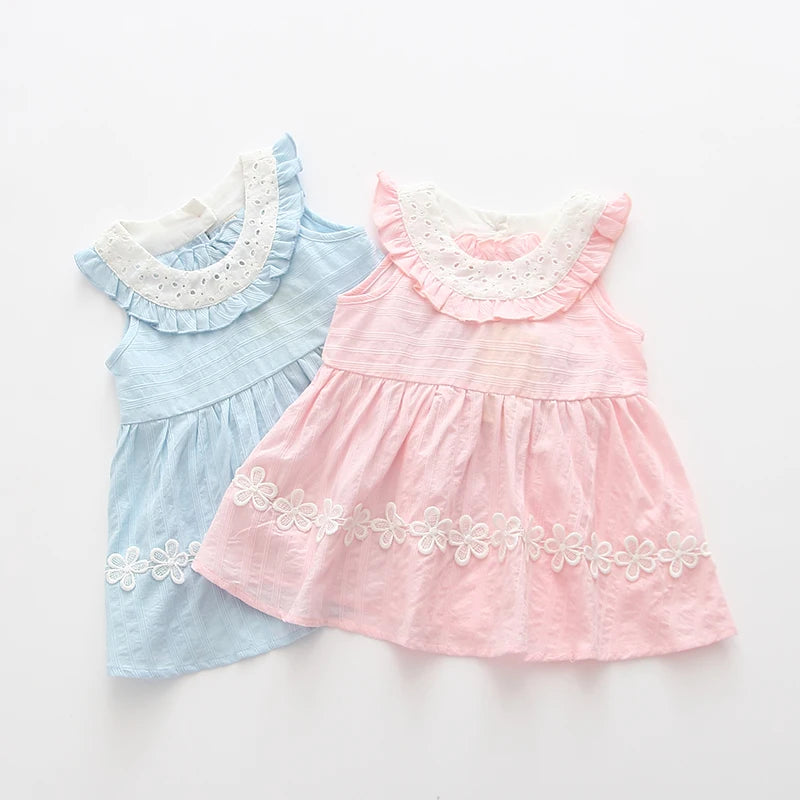 Baby Girls Dress Children Clothes Sleeveless Kids Birthday Dress Girls Princess Dress 0-2Y