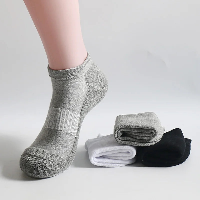 Man Winter Thicken Warm Towel Bottom Cotton Ankle Socks Male Simple Casual Terry