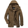 Winter Parkas men Warm Cotton-Padded Jacket men Fleece With Fur parkas