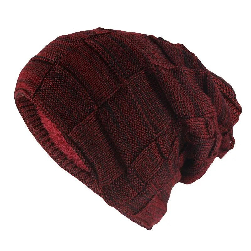 Hip Hop Adult Winter Skullies & Beanies For Men Warm Casual Hat Knitted Unisex Solid Women Woolen Hats