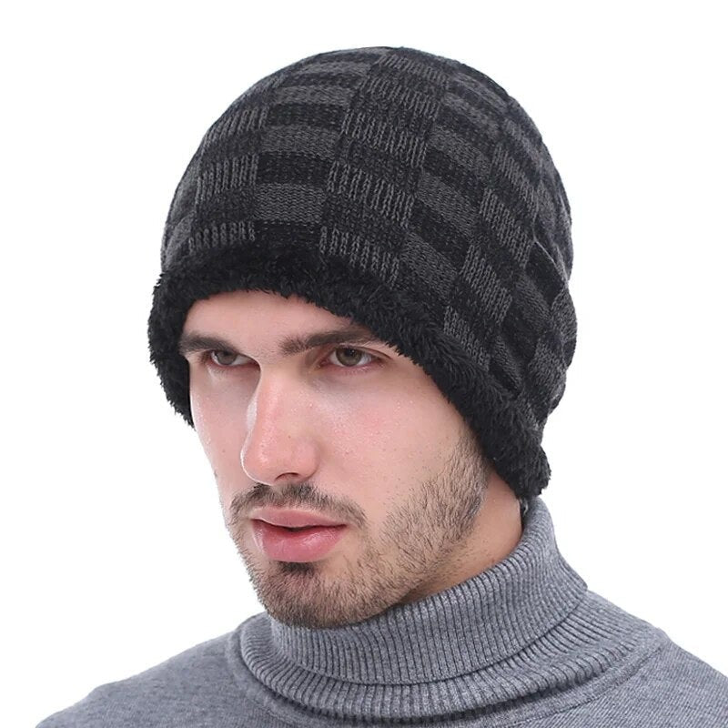 Winter Beanie Hat Men Winter Hats For Men Women Bonnet Caps Warm Baggy Mask Cap Skullies Beanies Mens Knitted Hat