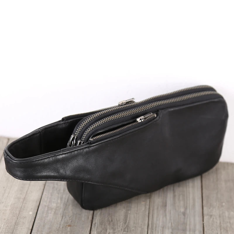 Men Clutch Bag Genuine Handmade Luxury Male Wallets Travel Long Purses Storage