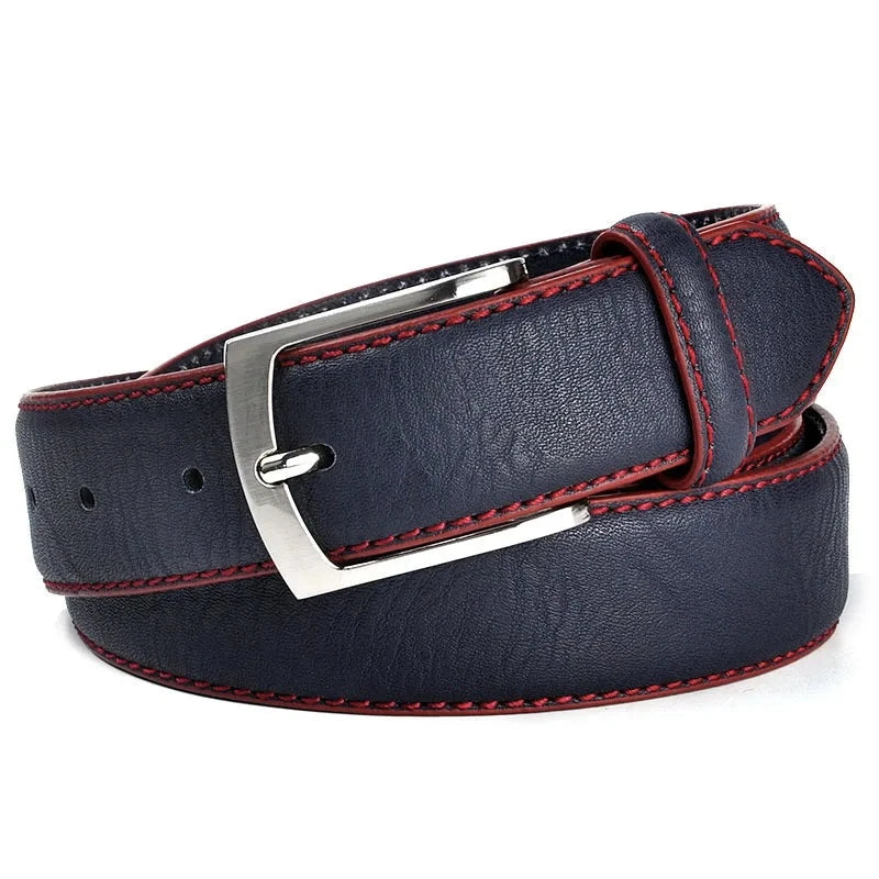 Male Belt High Quality Brand Leather Italian Design Casual Men's Leather Belts For Jeans For Man