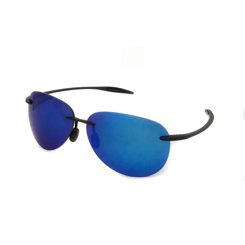 Rimless Sunglasses Memory Sun Glasses Mirrored Blue Sunglasses Reflective Nylon