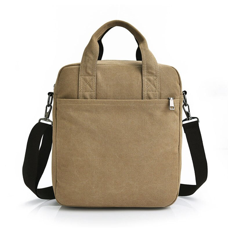 Men Vintage Canvas Messenger Bags Men Crossbody Shoulder Bag Solid Male Handbag Designer