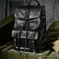 Luxury Leather Capacity Backpack Travel Bag Men Casual Bag Full Grain outdoors