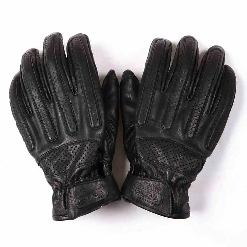 Motorcycle Gloves Male Fingers Touchscreen Men Leather Gloves Anti-Skid Off-Road Driving Breathable Sheepskin Gloves