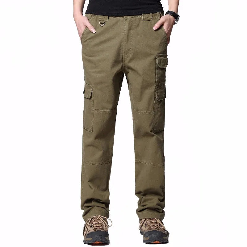 Men Cargo Pants Military Army green Loose Fit Outdoor Tactical Training Baggy Cargo Pants Big Pockets