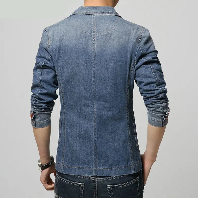 Denim blazer men suit dress jacket men coat pant designs