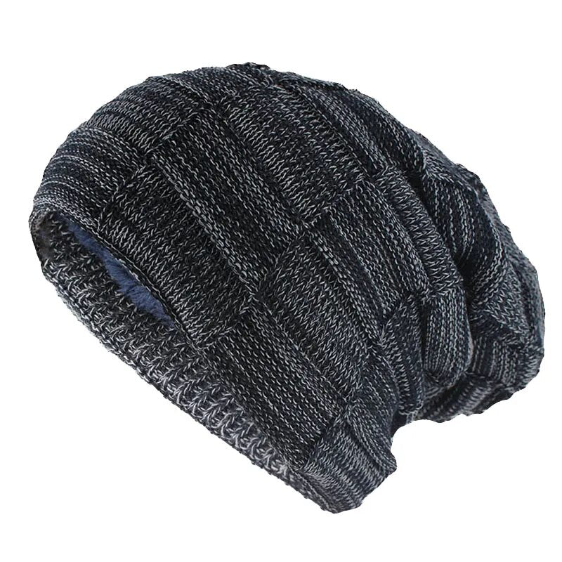 Hip Hop Adult Winter Skullies & Beanies For Men Warm Casual Hat Knitted Unisex Solid Women Woolen Hats