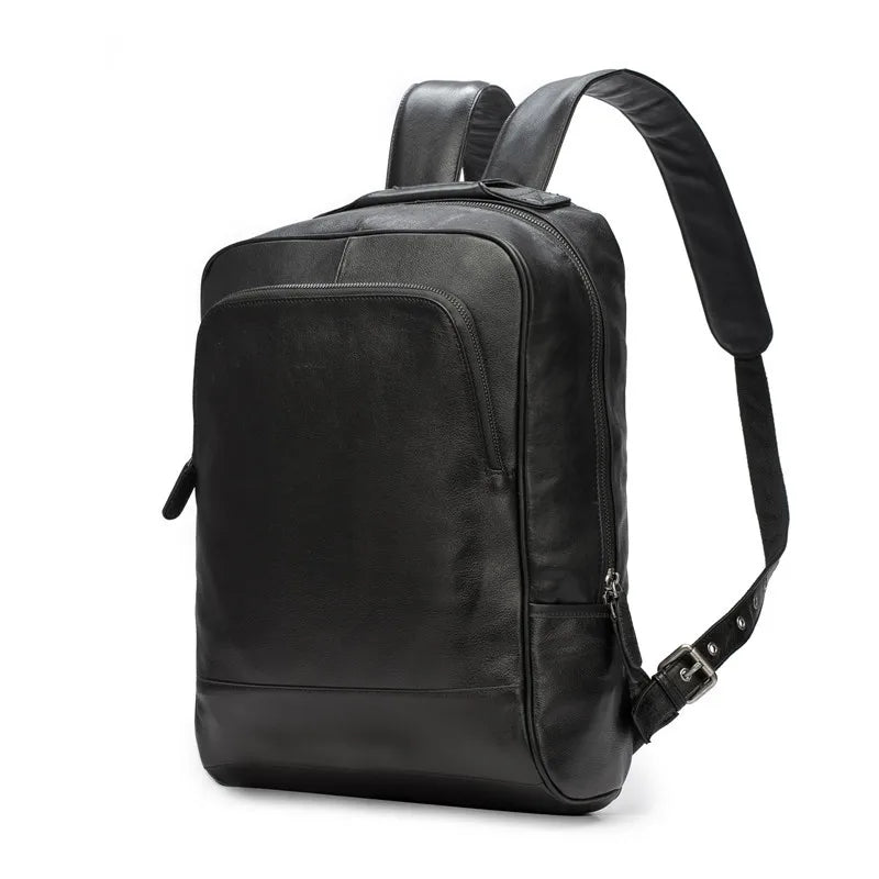 Genuine Leather Backpack Men Leather Genuine Shoulder Bag Backpack Men