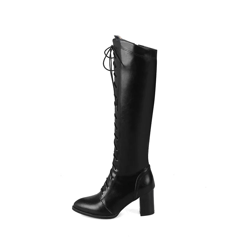 knee-high winter boots for women