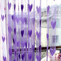 100x200cm Heart Pattern Curtain for Living Room Bedroom Door Window Valances Scarf Wedding DIY Home Decoration