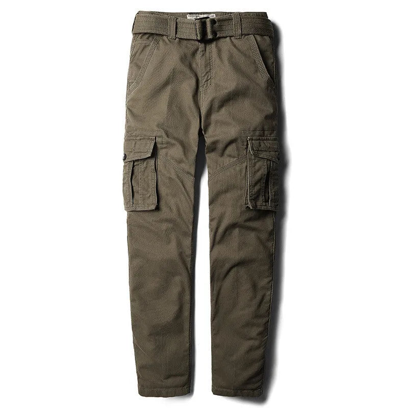 Casual Men Tactical Cargo Pants Cotton Baggy Overalls Trousers Military Pants