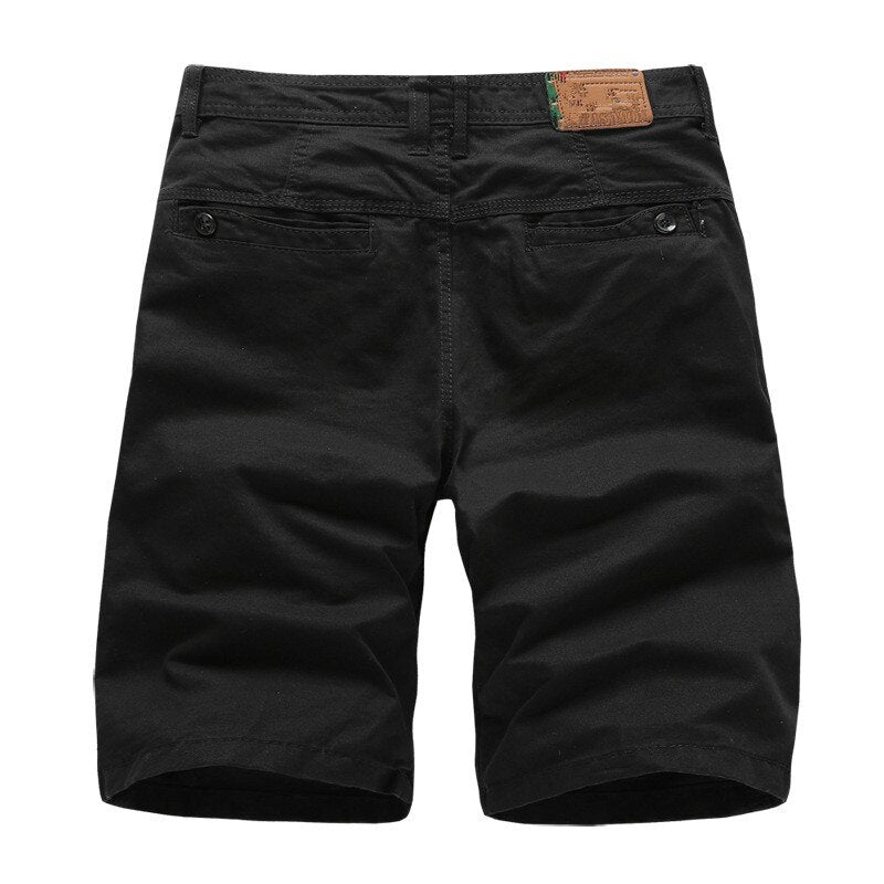 Military Solid Cargo Shorts Men Summer Outwear Multi-pocket Men Shorts High Quality Cotton short