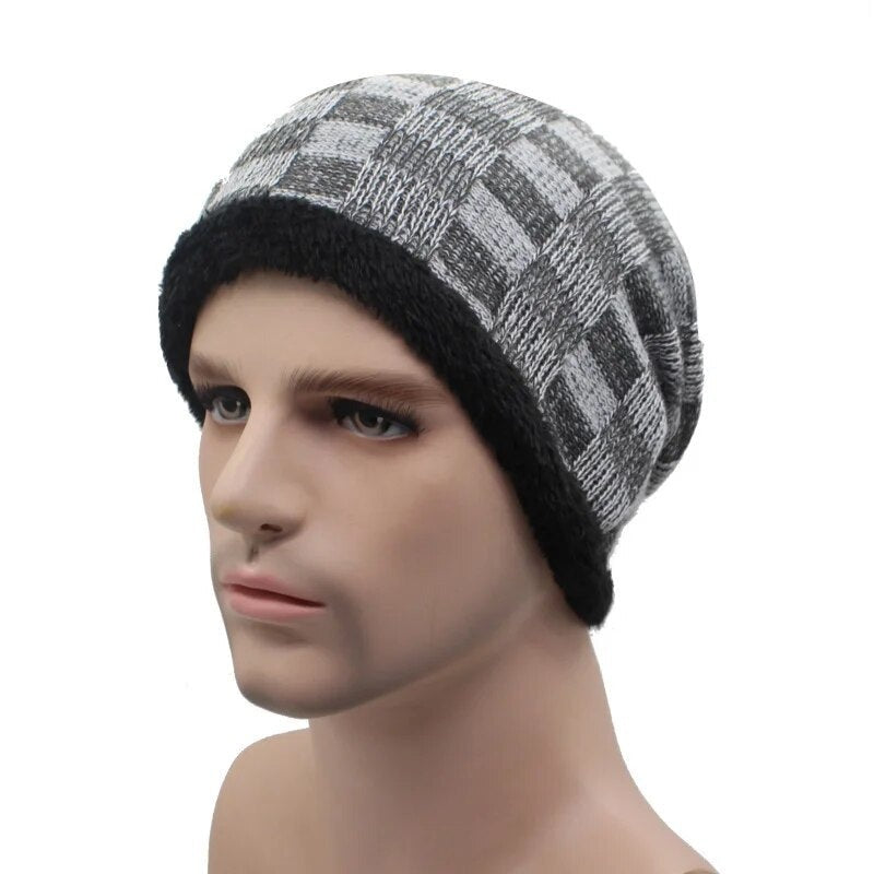 Winter Beanie Hat Men Winter Hats For Men Women Bonnet Caps Warm Baggy Mask Cap Skullies Beanies Mens Knitted Hat