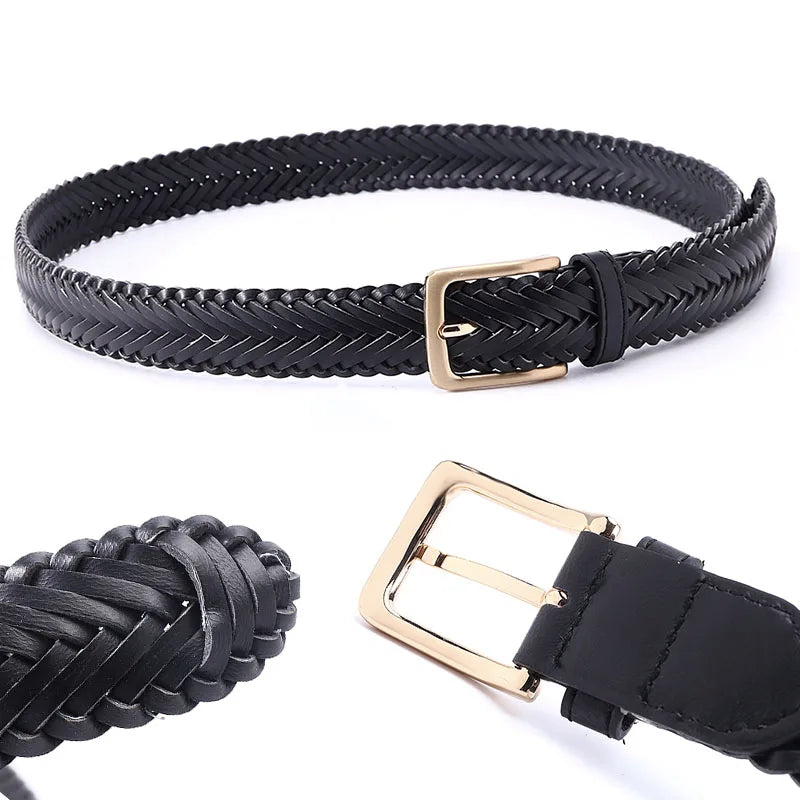 Women Belt Female  Braided Handwork Belts For Knitted Women