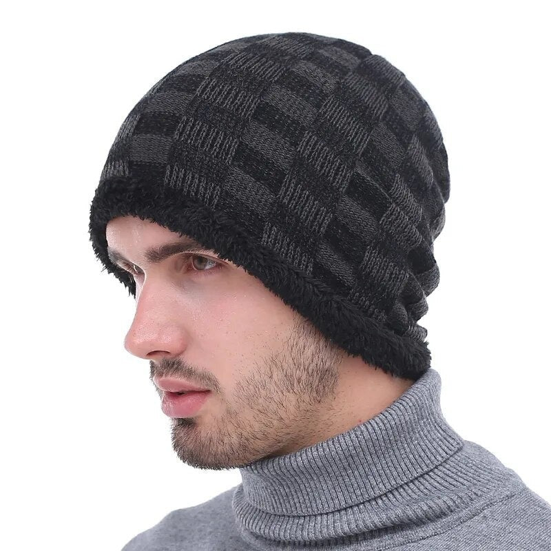 Winter Beanie Hat Men Winter Hats For Men Women Bonnet Caps Warm Baggy Mask Cap Skullies Beanies Mens Knitted Hat