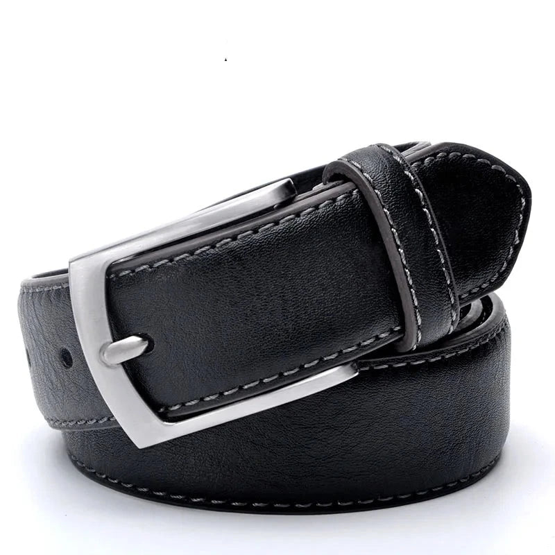 Men Belt Leather Belts for Men Strap Male Pin Buckle Casual Men's Leather