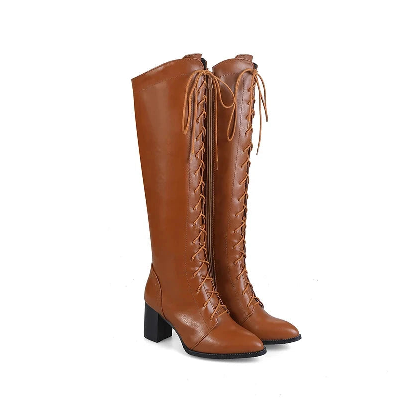 knee-high winter boots for women