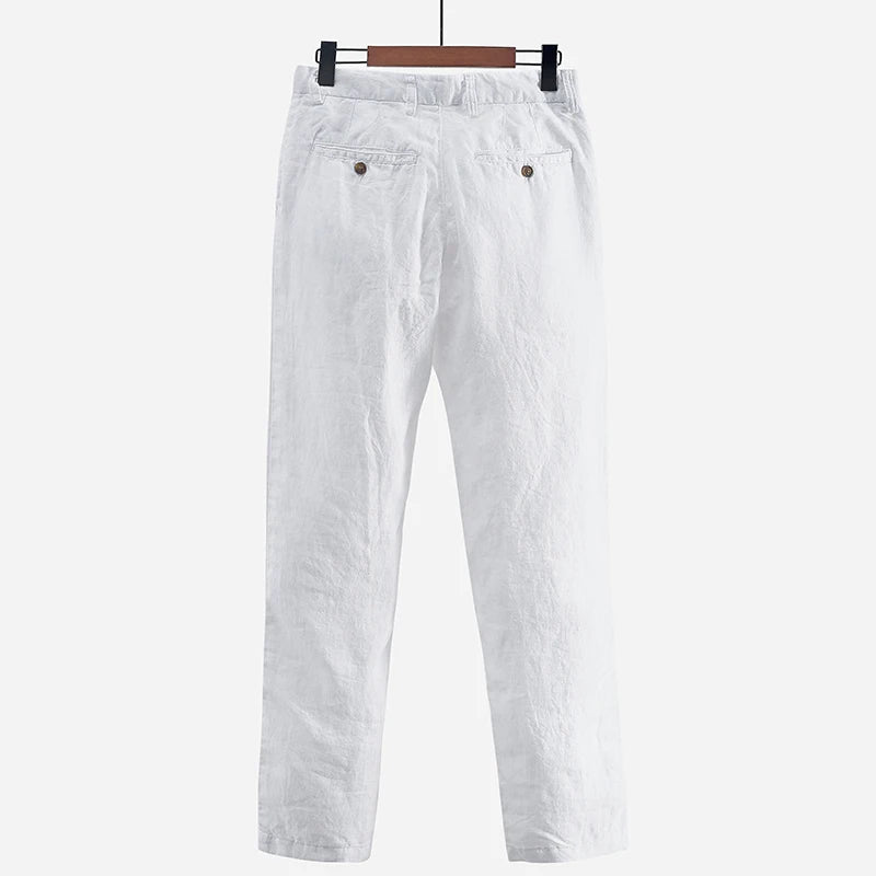 Linen Pants Men Pants Men Casual Trousers Male