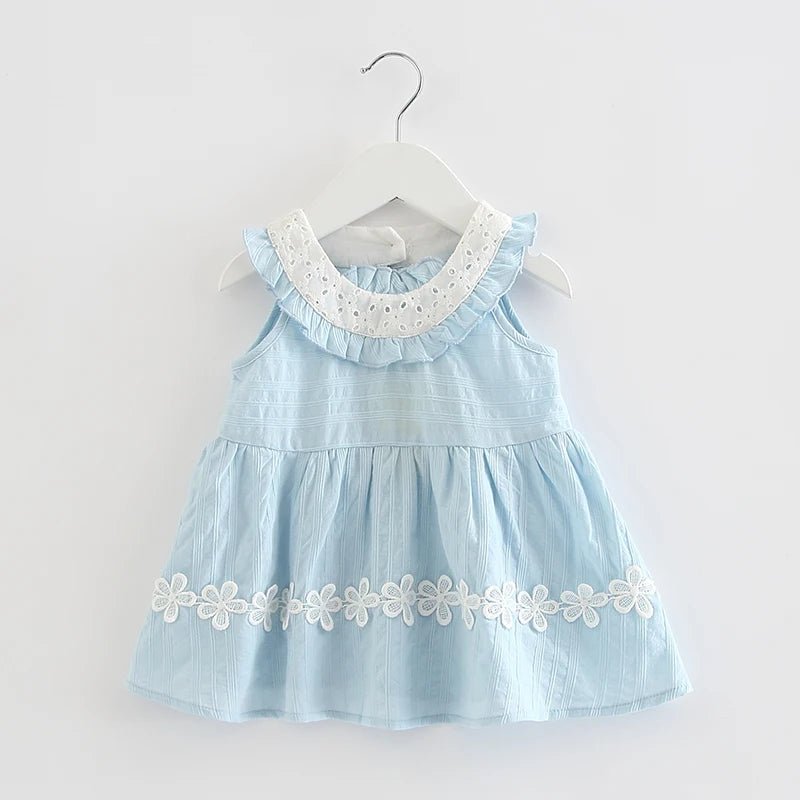 Baby Girls Dress Children Clothes Sleeveless Kids Birthday Dress Girls Princess Dress 0-2Y