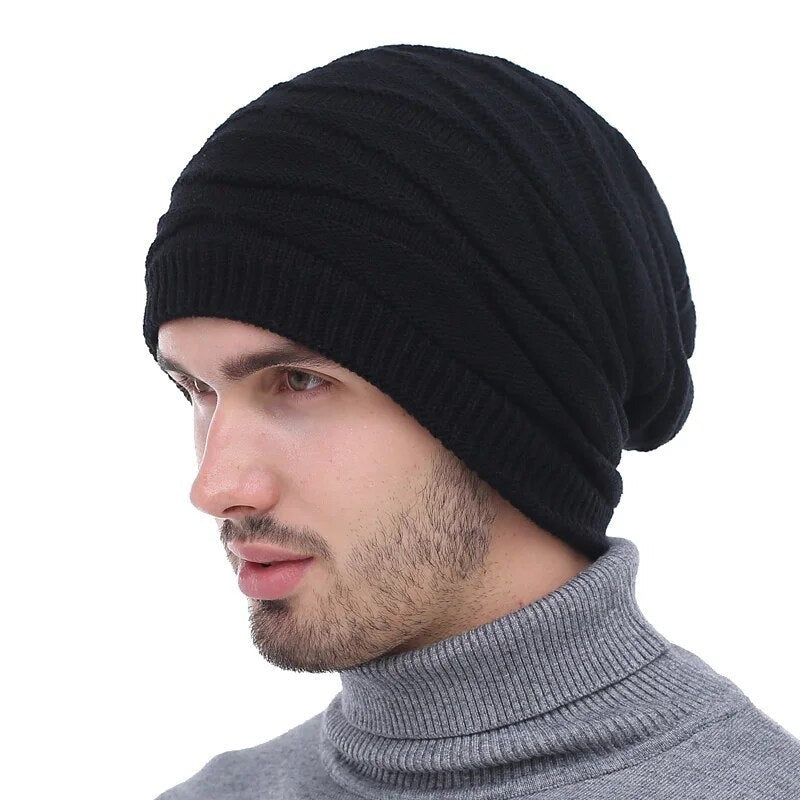 Winter Beanies Knitted Hat Men Caps Warm Baggy Skullies Balaclava Bonnet Mask Winter Hats For Men Women Hat