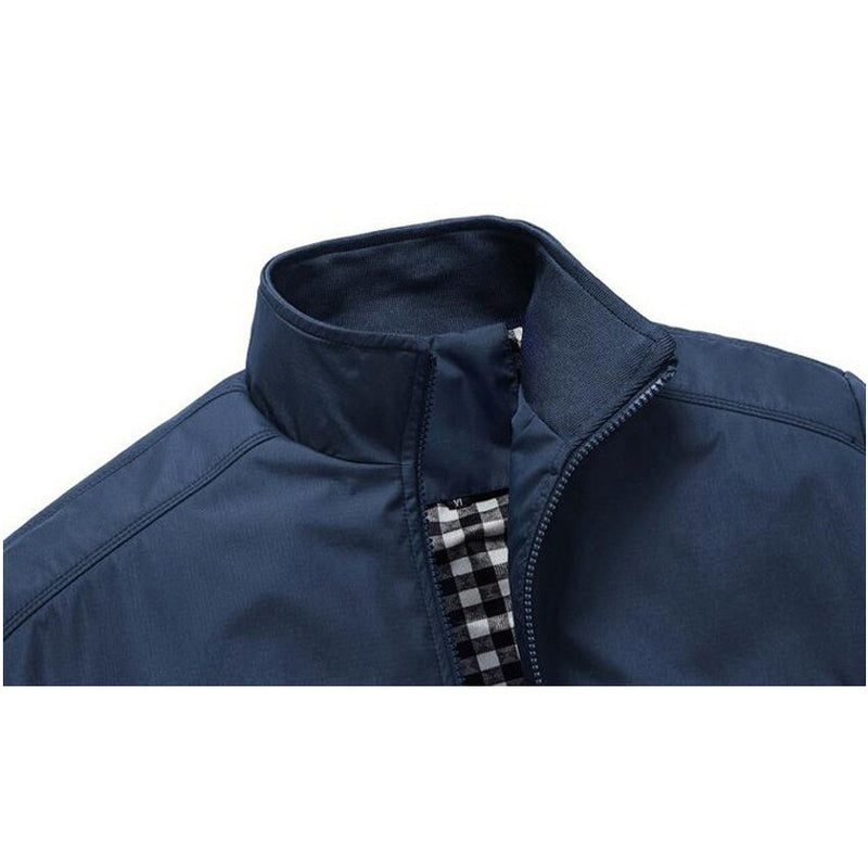 Spring Autumn Casual Mens Jackets Clothing Stand Collar Bomber Jacket Male Outerwear