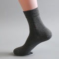 Winter Business Pure Cotton Loose Rib Hose Striped Socks Male Thick Warm