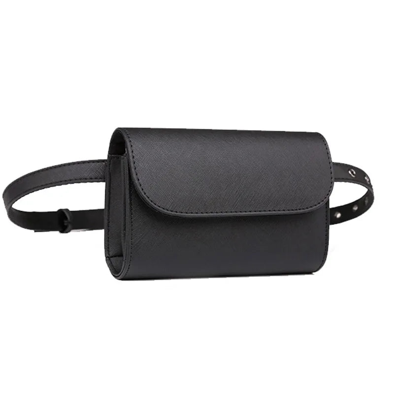 Waist Packs Small Fanny Pack Women Black Waist Belt Bag Adjustable Hip Bag for Girls Bum Pouch