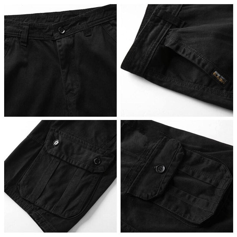 Military Shorts Men Summer Combat Mens Cargo Shorts Cotton Breathable Multi-pocket Short Trouser Male short