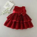 Baby Girl Dress Hollow Lace Princess Infant Wedding Party Dresses baby girl