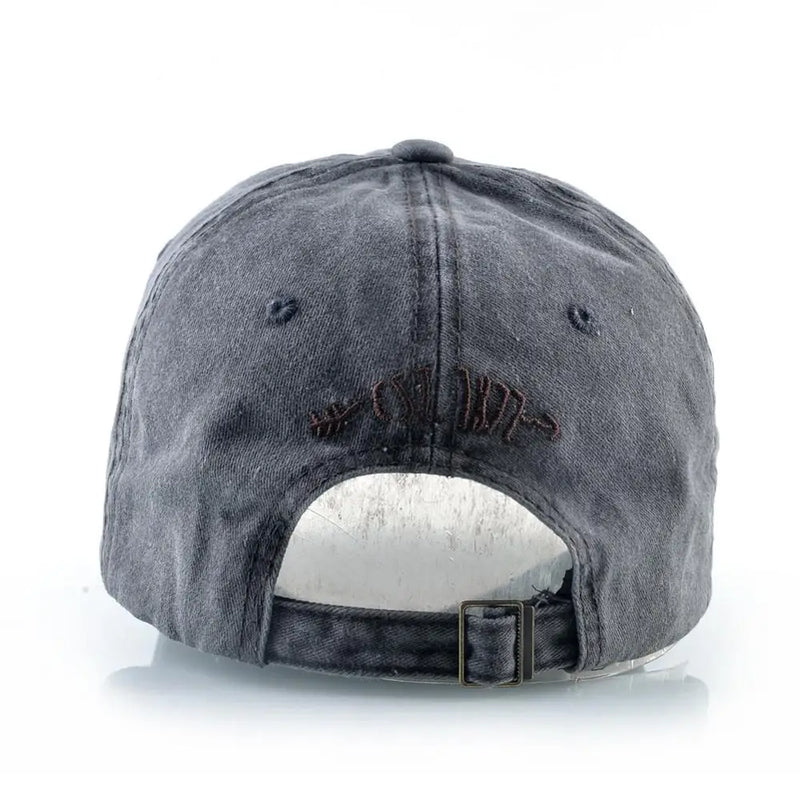 Patch bear pattern Baseball Caps men Washed denim cotton snapback cap women Sun visor hat trucker bone Unisex