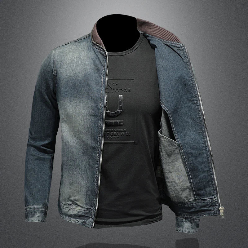 Men Denim Jackets Men Casual Tide Classic Coat Outwear Male Jeans Jackets