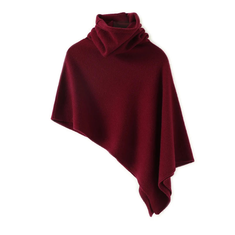 Cashmere Scarf Women Poncho Shawl Luxury Brand collar cloak Winter warm Foulard