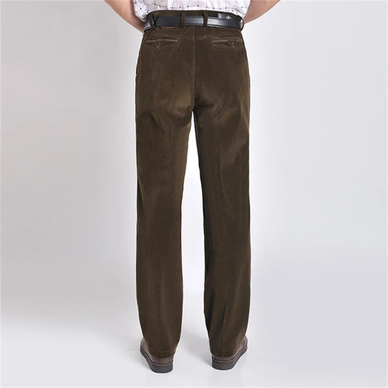 Men spring and autumn corduroy business casual pants