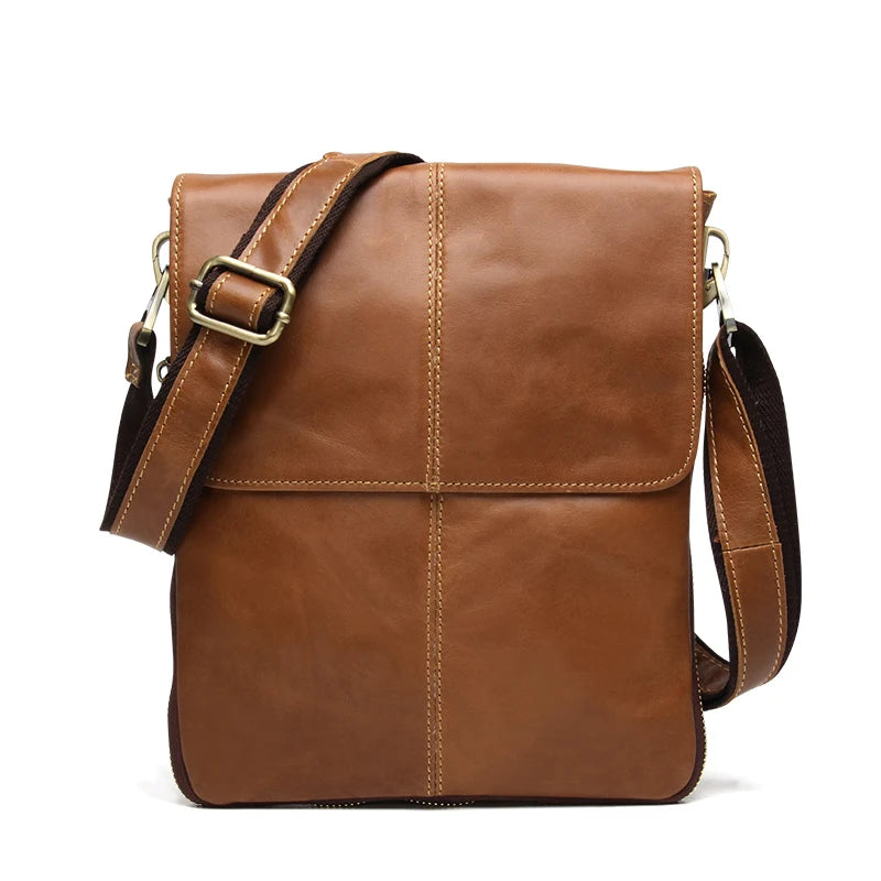 Genuine Leather Men Bags Male Flap Bag Casual Shoulder Crossbody bag Handbags