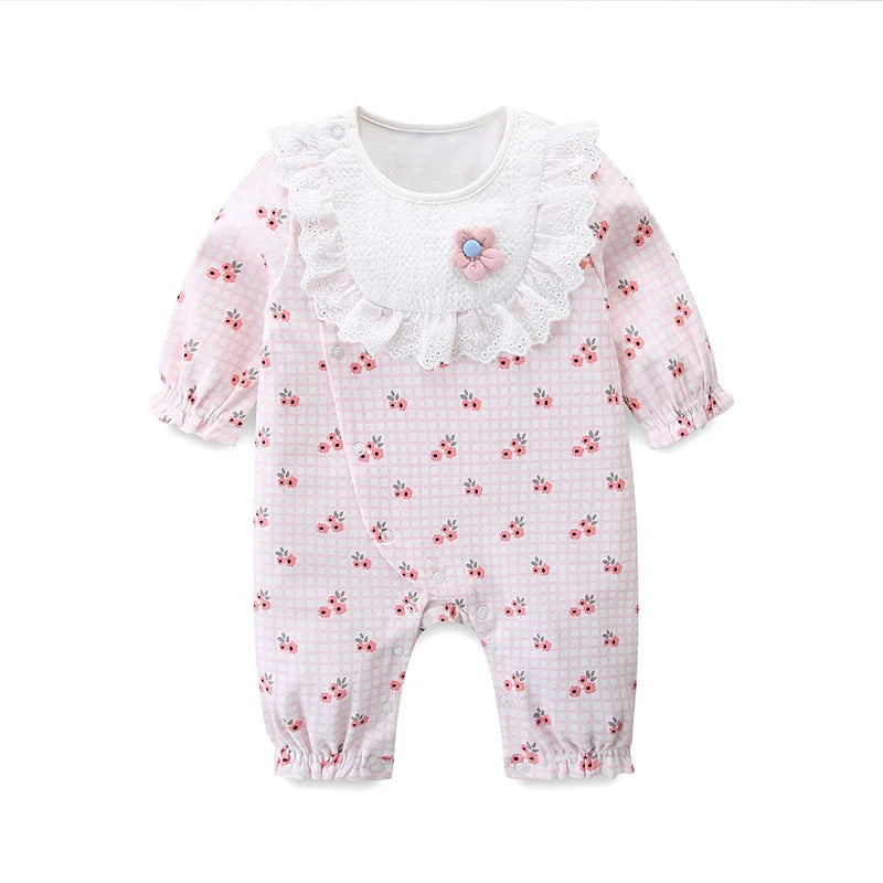 Newborn Infant Baby Girls Clothes Lace Summer Rompers Jumpsuit Sunsuit Summer Baby Girls Clothes