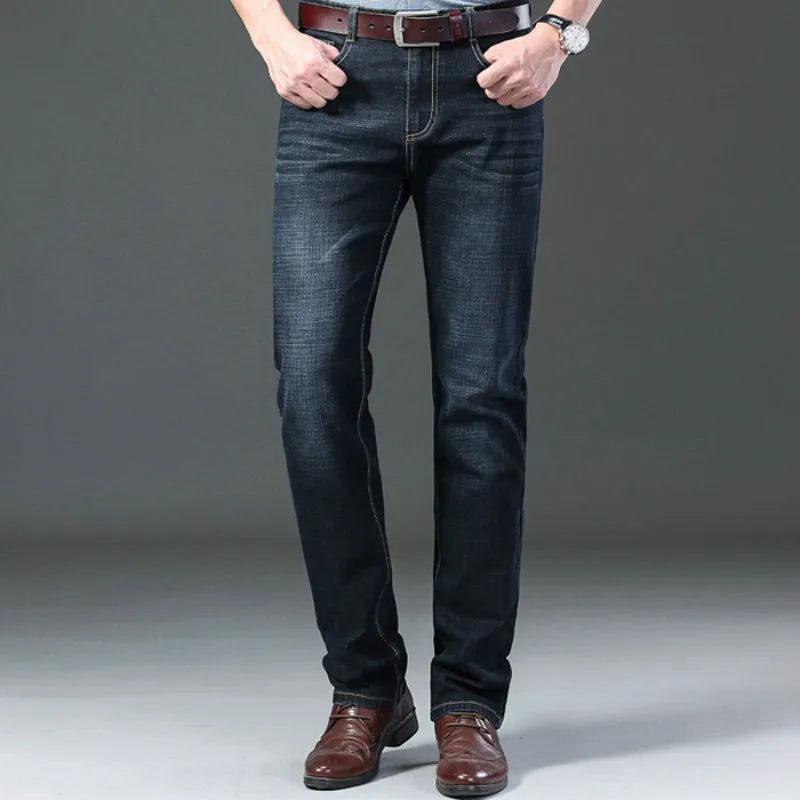 Mens Jeans Casual Men Denim Pants Comfortable Jeans Pants Men Straight Denim Trousers